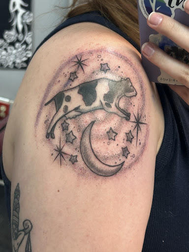 Find face tattoo idea for your next unique tattoo in Morrisville at Sinners Circle tattoo co.