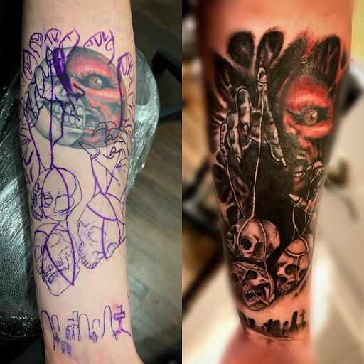 Explore name tattoos ideas, creative tattoo ideas in Roanoke, available at Saint Cecilias Art Studio