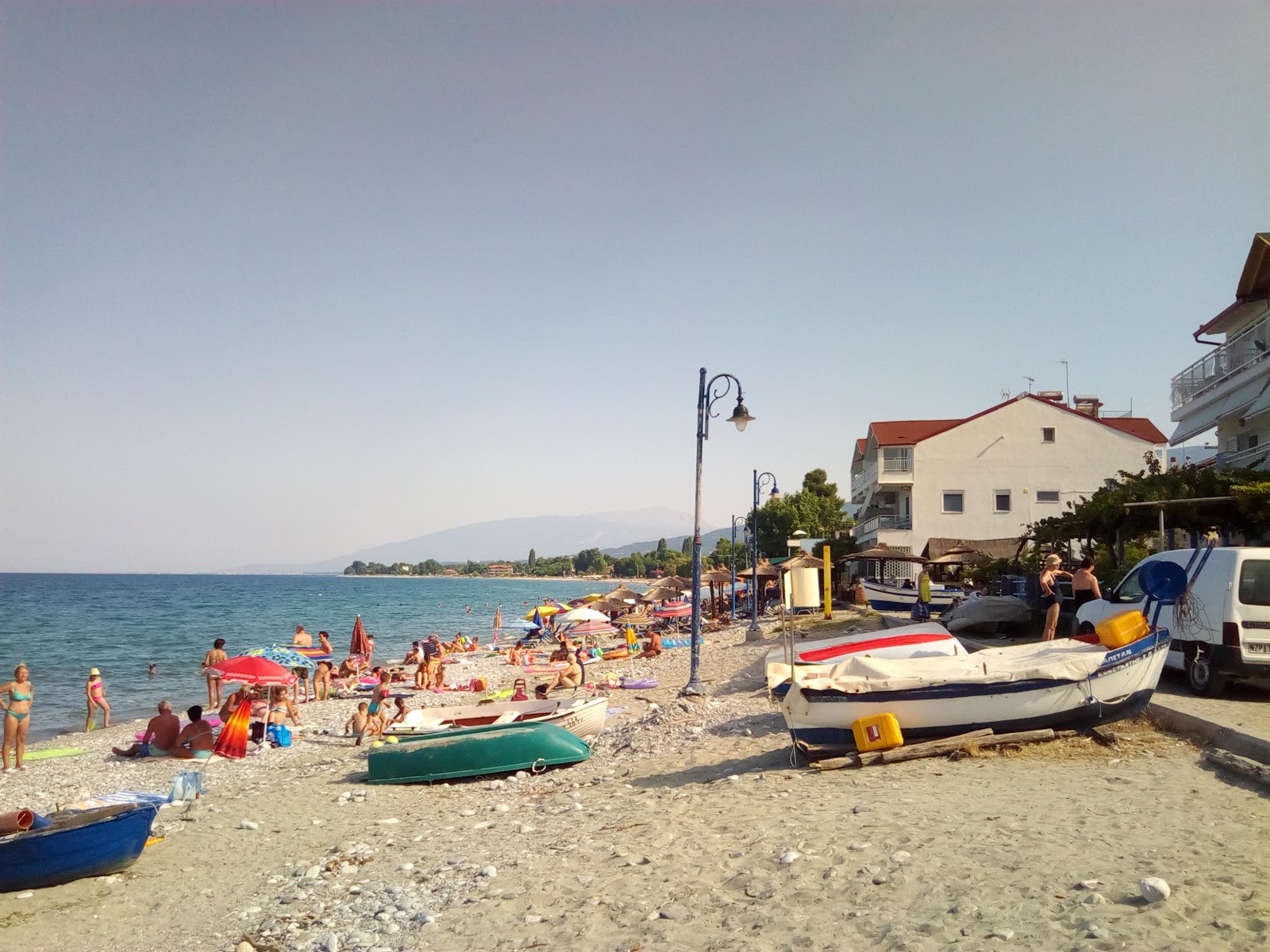 Fotografie cu Leptokaria beach - locul popular printre cunoscătorii de relaxare