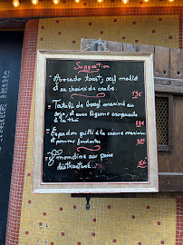 Le Temps des Cerises à Paris menu