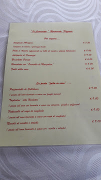 Carte du Ristorante Pizzeria Il Caminetto à Campo di Giove