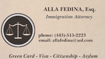 Alla Fedina Immigration Attorney.
