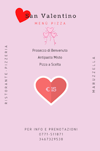 Menu / carte de Ristorante Pizzeria Maruzzella à Fondi