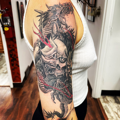 Explore lamb tattoo ideas, creative tattoo ideas in Des Moines, available at Skin Kitchen Tattoo