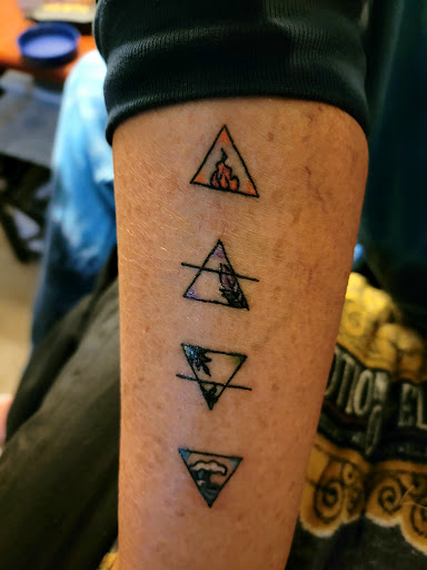 Explore symmetrical tattoo ideas, creative tattoo ideas in Shallotte, available at Ocean Isle Ink & Piercing