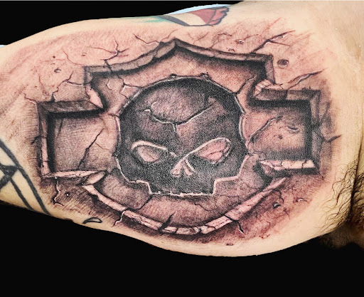 Explore gangsta tattoo sleeve ideas, creative tattoo ideas in Anchorage, available at Unique Ink AK