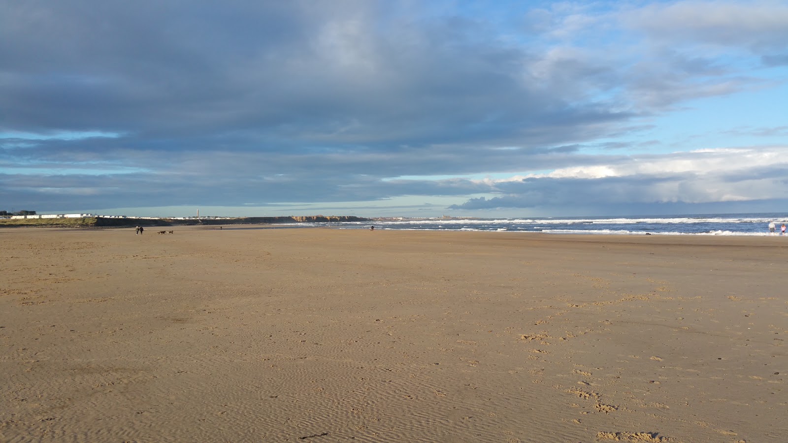 Foto af Cambois strand og bosættelsen