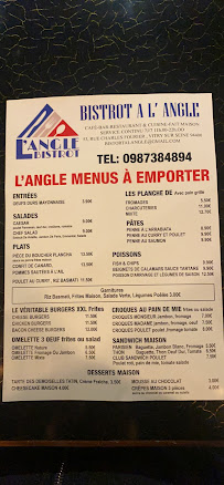 Bistrot À L’angle à Vitry-sur-Seine menu