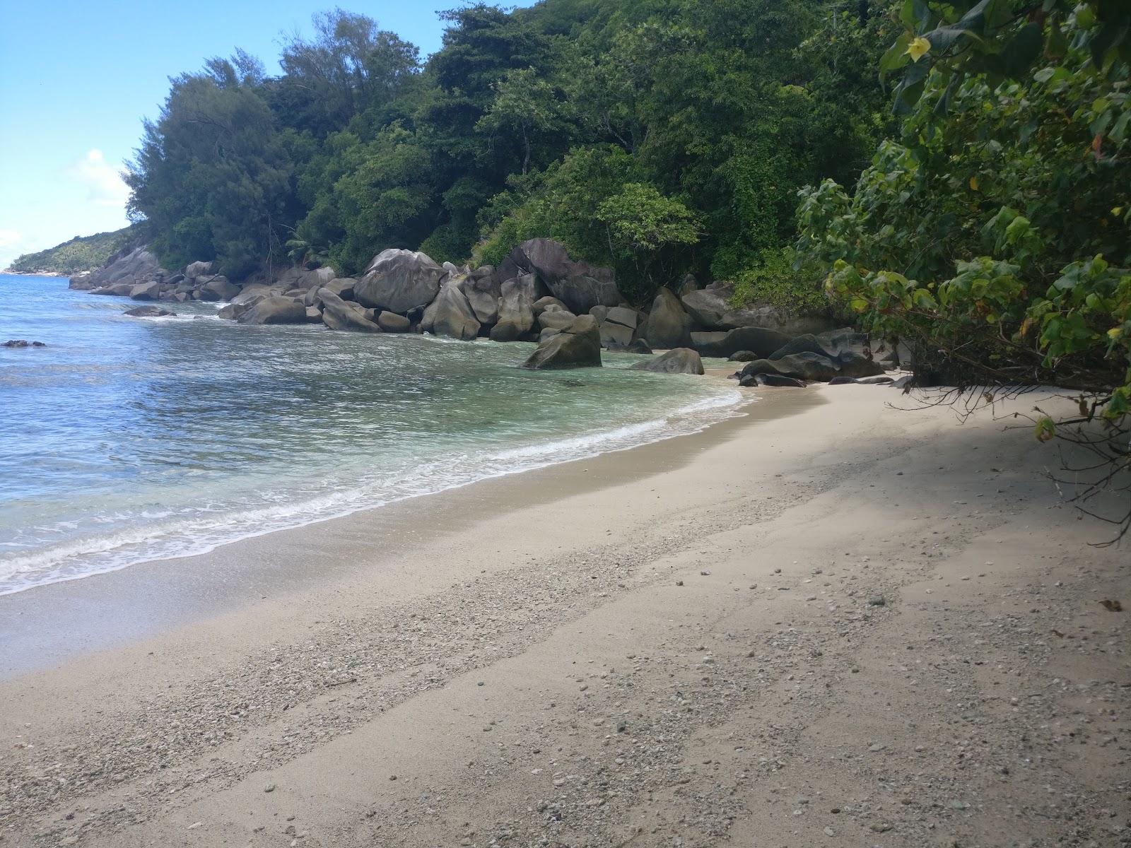 Foto von Wild beach mit kleine bucht