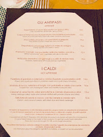 Cantina della Vetra à Milan menu