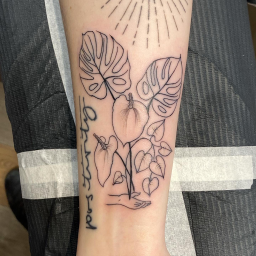 Explore arrow tattoo ideas for men, creative tattoo ideas in Glenside, available at Iron Will Tattoo Club
