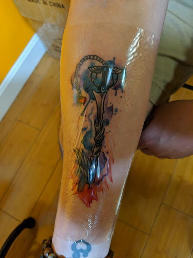 Explore latitude longitude tattoo ideas, creative tattoo ideas in Portsmouth, available at Grim North Tattoo and Piercing