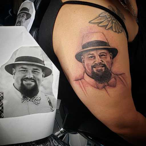 Explore family portrait tattoo ideas, creative tattoo ideas in Calimesa, available at County Line Tattoo
