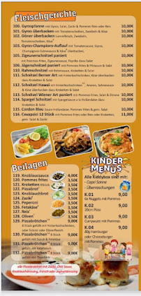 Menu / carte de Pizza Express à Burgdorf