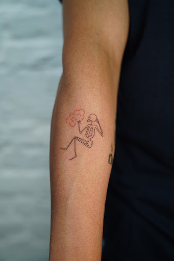 Explore flower wrist tattoo ideas, creative tattoo ideas in New York, available at In Due Time Tattoo