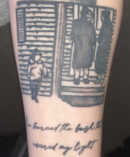 Explore traveling tattoos ideas, creative tattoo ideas in Enid, available at Tangent Wallflower Tattoo