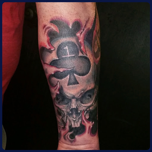 Explore tattoo ideas of dogs, creative tattoo ideas in Casper, available at Final Thoughts