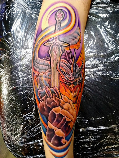 Explore dog grooming tattoo ideas, creative tattoo ideas in Redding, available at DEADLIFT TATTOO