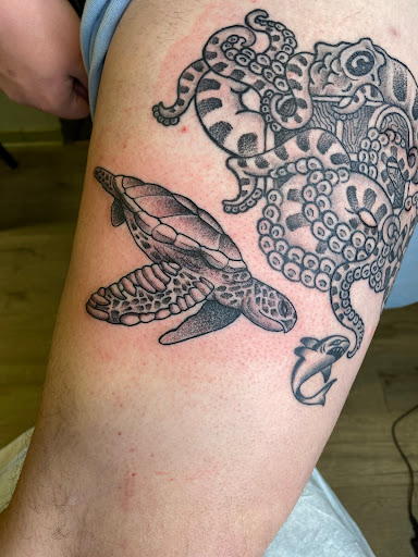 Explore heart on my sleeve tattoo ideas, creative tattoo ideas in Newburgh, available at Millennium Tattoo