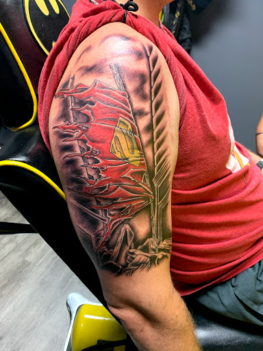 Explore grenade tattoo ideas, creative tattoo ideas in Inman, available at The Tat Cave