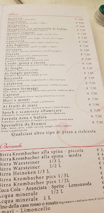 Da Franco, Ristorante Pizzeria, Leverano à Leverano carte