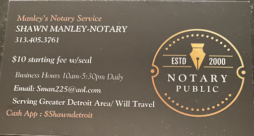 Manley’s Notary Service