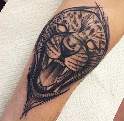Explore sticker sleeve tattoo ideas, creative tattoo ideas in Fremont, available at Inkies Tattoo Studio