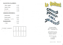 Crêperie Le Goéland à Pougues-les-Eaux menu