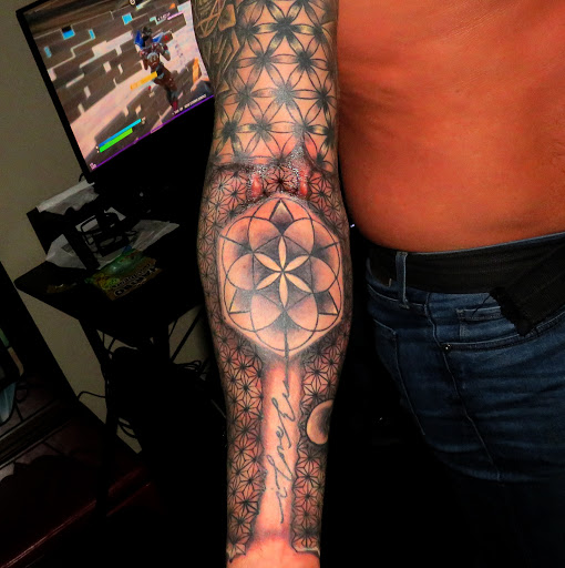 Explore empath tattoo ideas, creative tattoo ideas in Richmond, available at Art Period llc Tattoos and Artwork by Leigh Odom