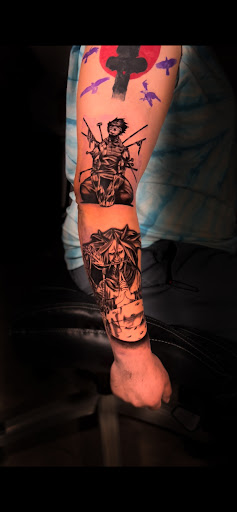 Explore football tattoo ideas, creative tattoo ideas in Mesa, available at Conscious Child Tattoo Co.