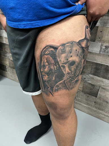 Explore women's quarter sleeve tattoo ideas, creative tattoo ideas in Steubenville, available at Garloch Tattooing