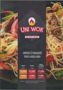 Restaurant de type buffet Uni Wok à Saint-Soupplets (la carte)