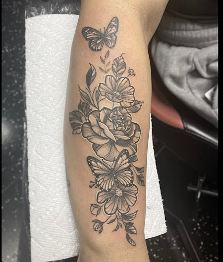 Explore prison tattoo ideas, creative tattoo ideas in Fort Myers, available at Loyal 2 The Coil Tattoos & Piercings (Edison Mall Location Entrance F)