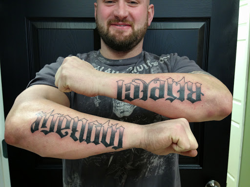 Explore warlock tattoo ideas, creative tattoo ideas in Hamden, available at Burning Hearts Tattoo Co.