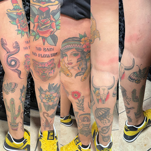 Explore halo reach tattoo ideas, creative tattoo ideas in Houston, available at 333 Tattoo Studio HTX