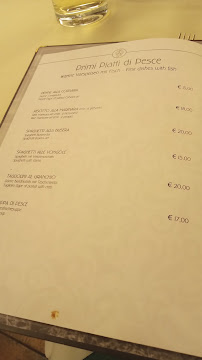 Carte du Ristorante al Cacciatore à San Giorgio di Livenza