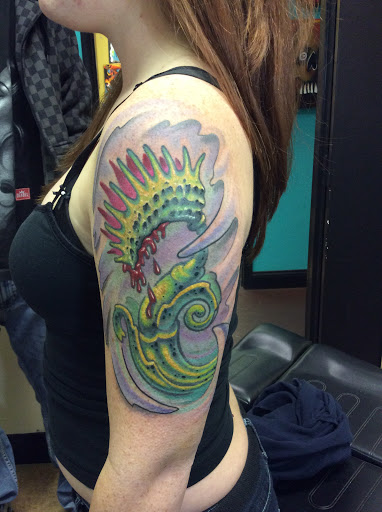 Explore simple skull tattoo ideas, creative tattoo ideas in Jacksonville, available at Electric Legacy Tattoo