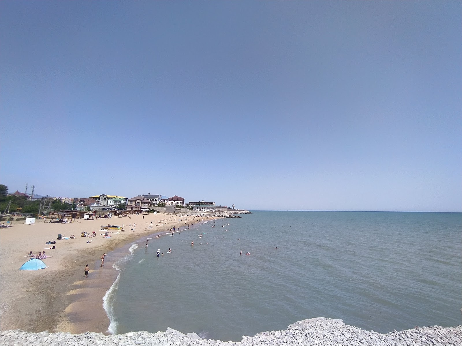 Fotografija Plazh Laguna z lahki fini kamenček površino