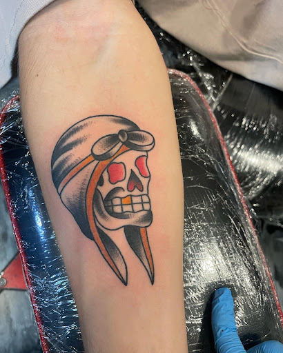 Explore mens wrist tattoo ideas, creative tattoo ideas in Edgewood, available at Wild Coyote Tattoo