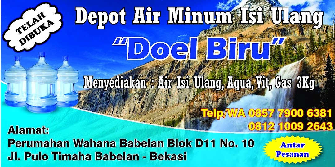 Doel Biru Depot Air Minum(Design By Cv. Waterrush)