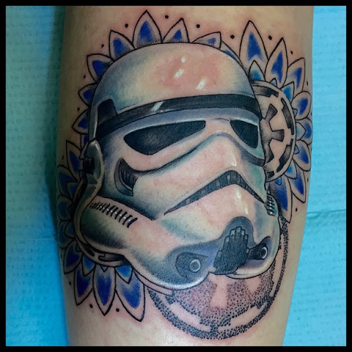 Explore cover up tattoo ideas for upper arm, creative tattoo ideas in Summerville, available at Mystic Tiki Tattoo Studio & Gallery