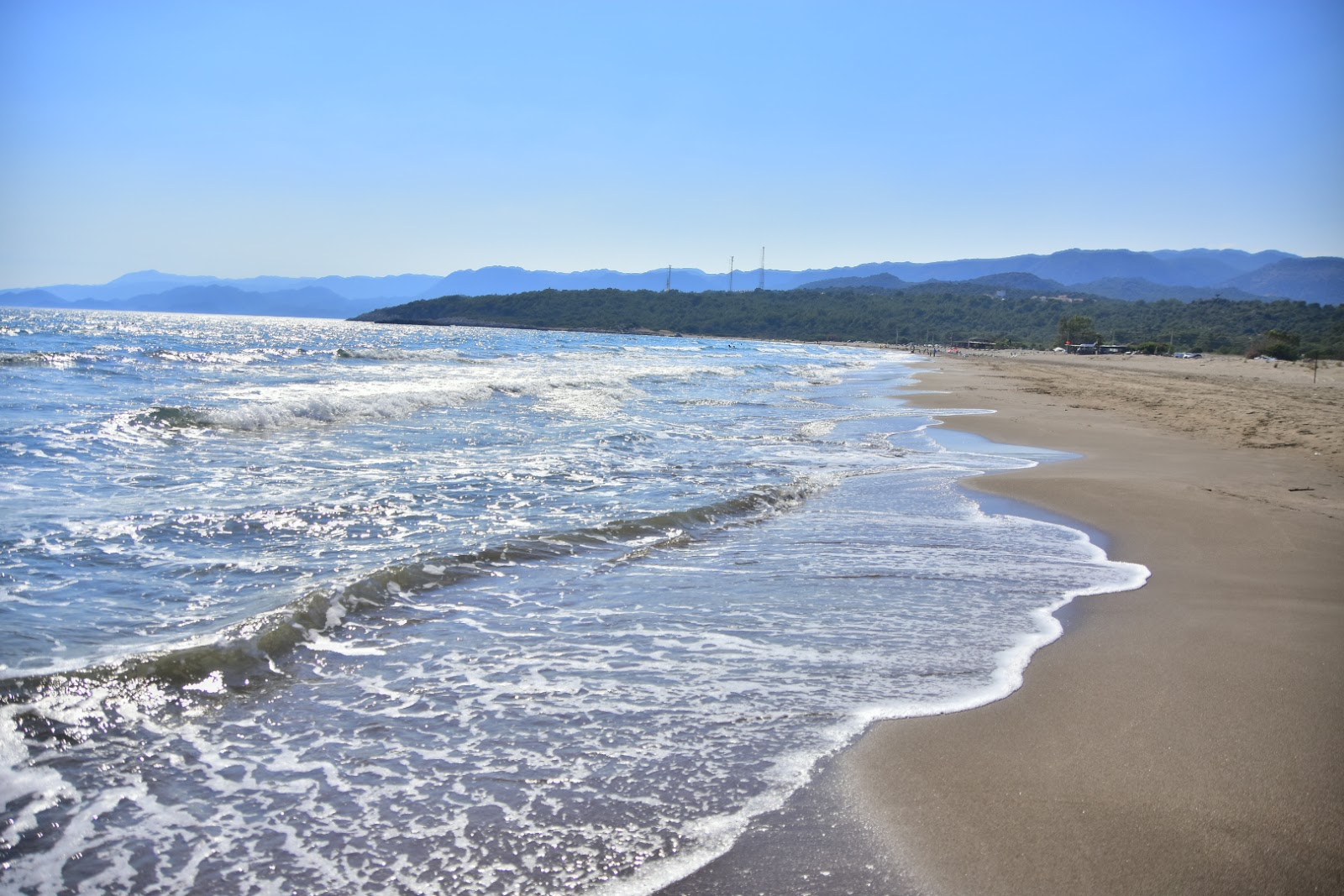 Fotografija Leech Beach z siv pesek površino