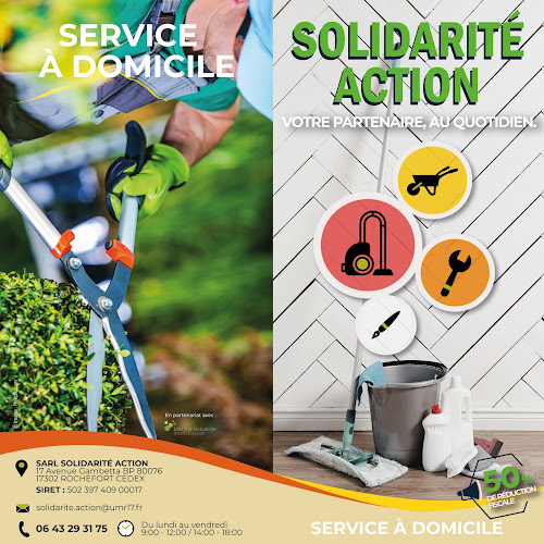 Agence de services d'aide à domicile Solidarité Action - Service à domicile, Ménage & Jardinage Rochefort