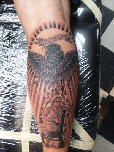 Explore medusa tattoo ideas thigh, creative tattoo ideas in Stevens Point, available at Black Rabbit Tattooing