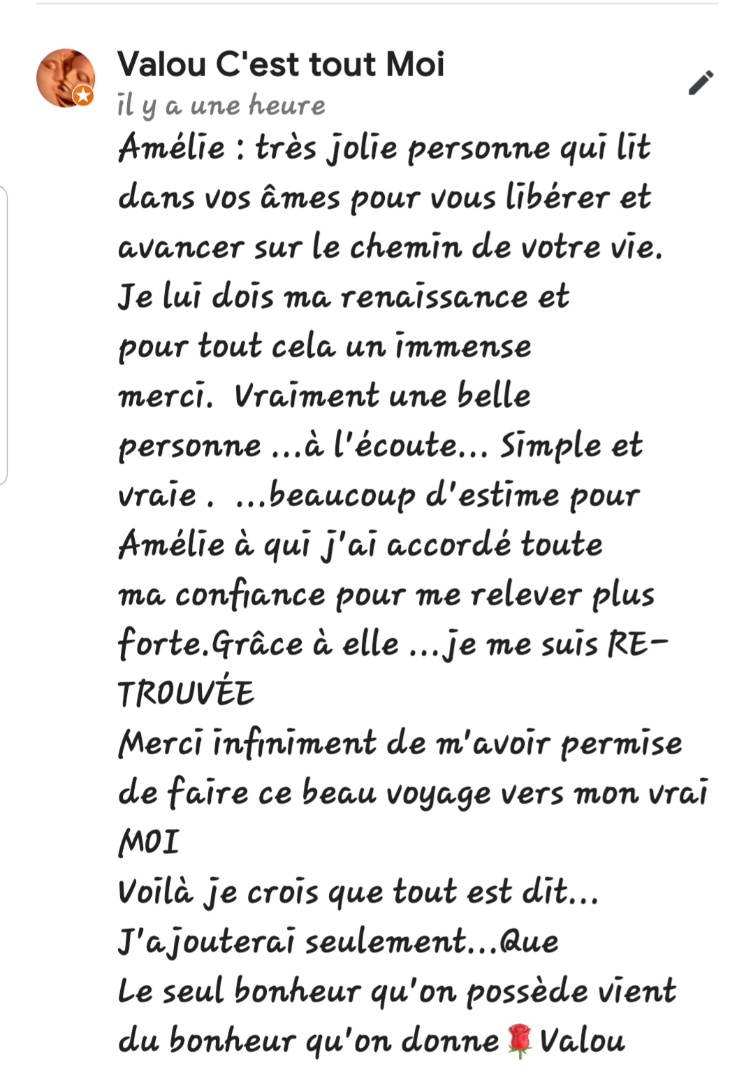 Photo n° 2 de l'avis de Valou.' fait le 17/04/2022 à 20:03