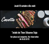 Cocotte à Le Versoud menu