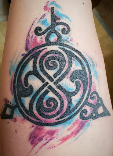 Explore tattoo music sleeve ideas, creative tattoo ideas in Golden, available at Great Day Tattoo