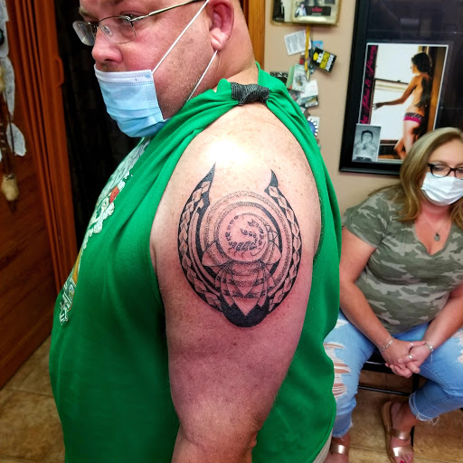 Explore astronomy tattoo ideas, creative tattoo ideas in Conway, available at Primal Urge Tattoos