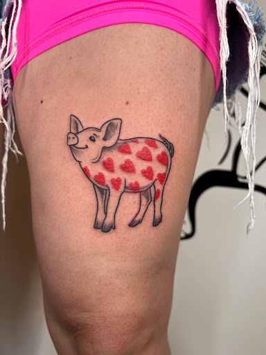 Explore neck tattoo ideas, creative tattoo ideas in Savannah, available at Riverside Tattoo Parlor