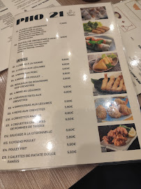 Restaurant vietnamien Pho21 à Paris - menu / carte